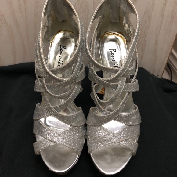 Silver Glitter Heels - Picture 5 of 7